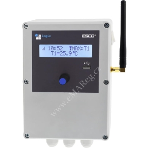 ESCO DR40-GSM 4-kanálový registrátor teploty, přenos hodnot SMS, záloha dat USB
