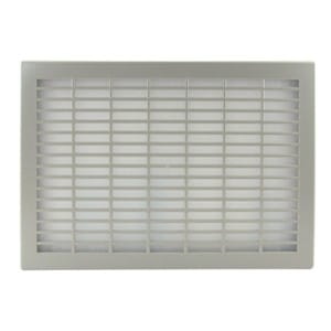 Obdélníkový ventilátor LS-1 pro rozvaděče a technická zařízení, velikost 339x238mm,  jednoduchá mřížka