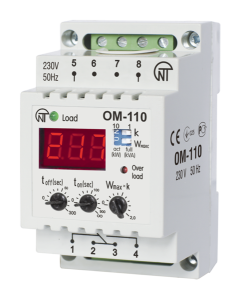 NOVATEK OM-110  1-fázové výkonové relé, přímé zapojení do 20kW