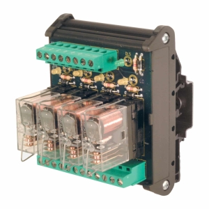 CABUR R041E24, modul 4x relé 1P 250V 10A AC, ovládání 24V DC