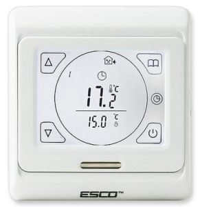 ESCO TC-910 pokojový termostat, 230V, dotykový displej, přímé ovládání 16A, lze i pro podlahové topení,   týdenní programy