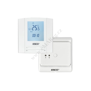 ESCO TC-320RS sada programovatelný termostat + přijímač pro dálkové ovládání kotle, týdenní programy